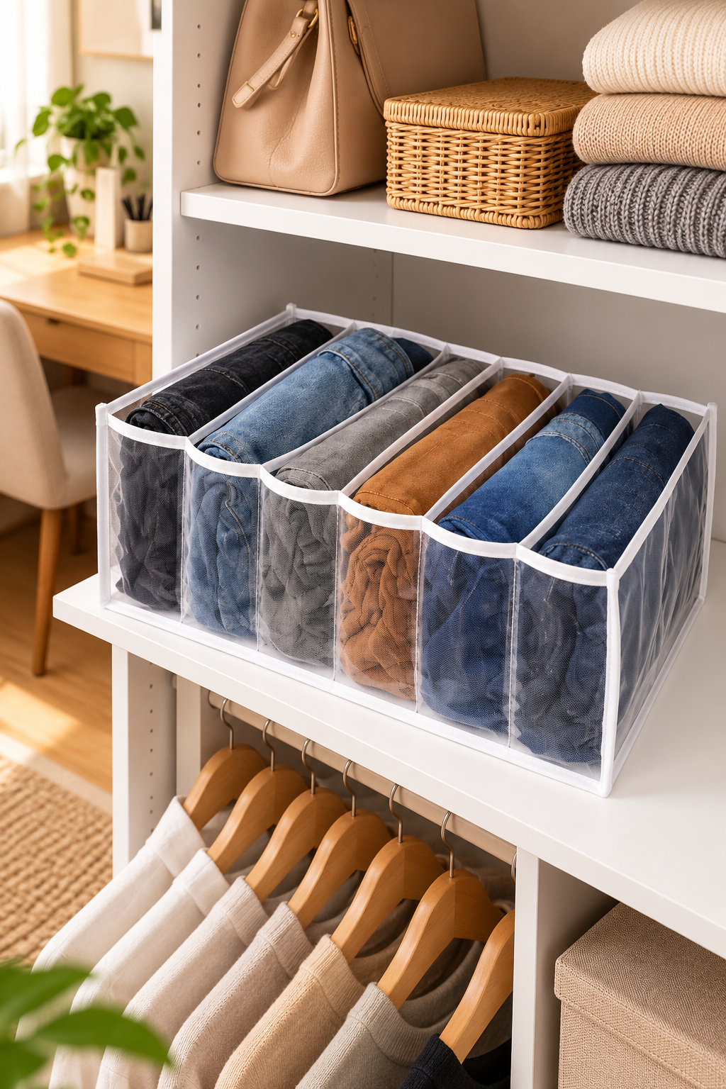 Colmeia organizadora para calças