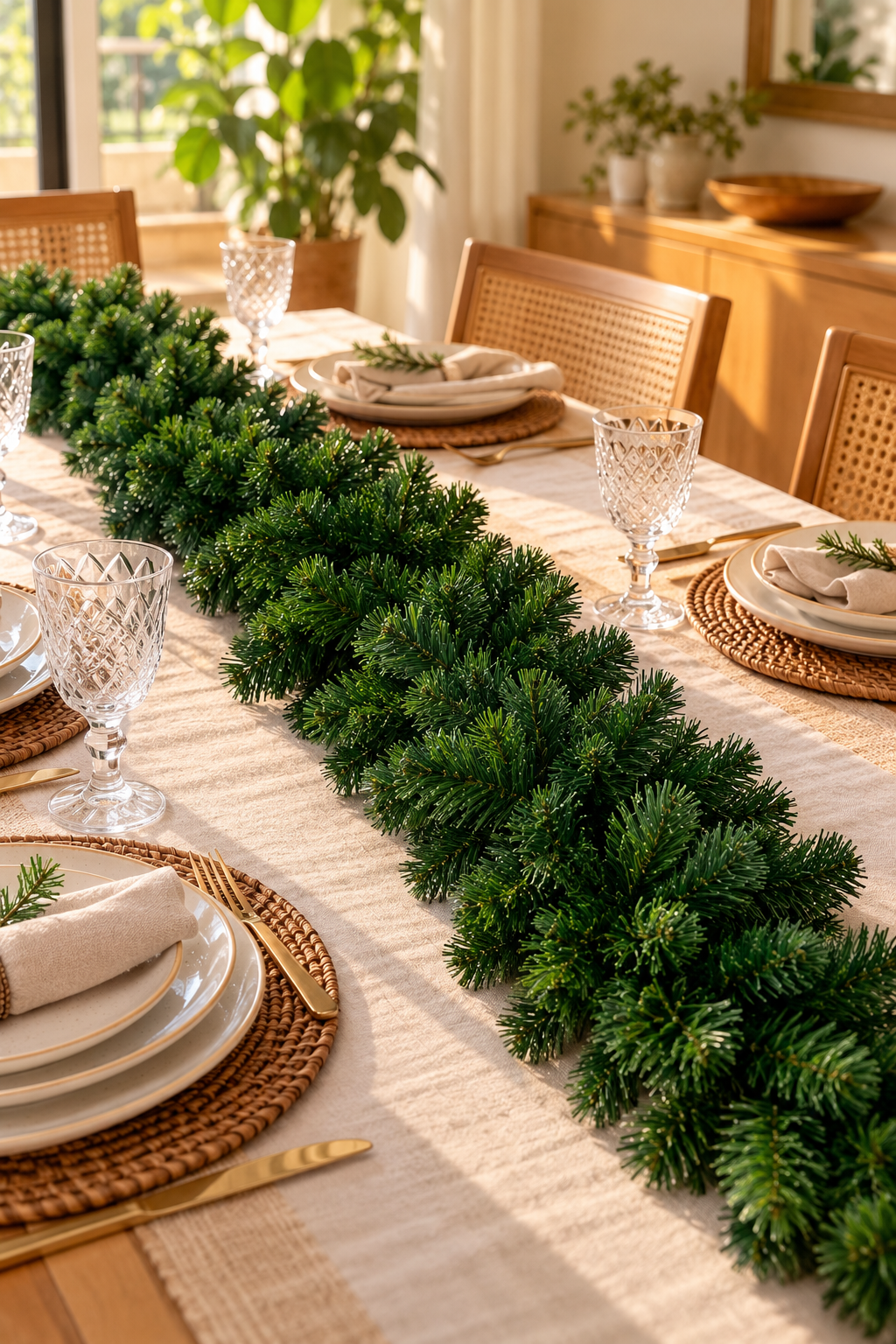 Festão de Natal 2,70 m: decoração cheia e aconchegante